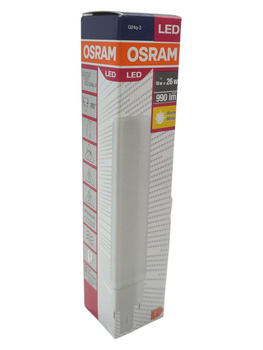 Świetlówka Dulux Żarówka LED E26 G24Q-3 10W = 26W 990lm 3000K OSRAM