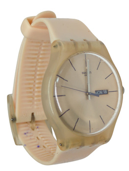 Zegarek damski Vintage na pasku Swatch New Gent Rose Rebel