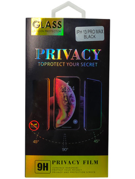Szkło hartowane Privacy Glass czarne iPhone 13 Pro Max 0,2mm