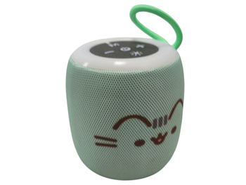 PUSHEEN THE CAT Głośnik Bluetooth z podświetleniem RGB 5 W miętowy