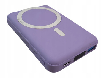 Powerbank 10 000 mAh składany magnetyczny AOGUERBE KT-D009 FIOLETOWY