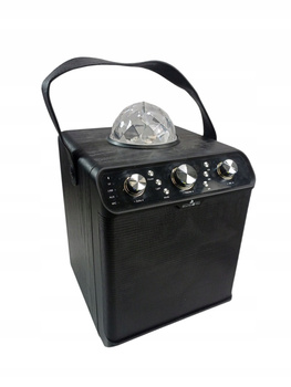 SCHWAIGER 661675 Przenośny głośnik imprezowy Kula Disco 30W Bluetooth