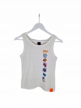 Fire And Ice Damska Koszulka Bez Rękawów Biała z Nadrukiem