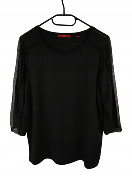 BLUZKA DAMSKA S.OLIVER ROZMIAR 38 CZARNA