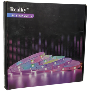 Taśma LED RGB 5m Bluetooth sterowanie app 24W 150 LED