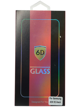 Szkło hartowane 6D z czarną ramką do Samsung Galaxy A34 5G