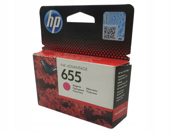 Tusz HP 655 CZ111AE BHK magenta oryginalny do drukarek HP