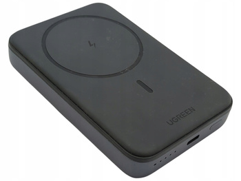 Powerbank magnetyczny 10000mAh Ugreen PB561, USB-C, 15W Czarny