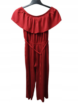 KOMBINEZON DAMSKI GEORGE ROZMIAR S/M (10) Z WISKOZY CZERWONY