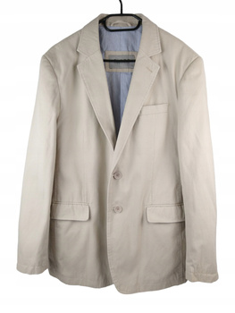 MARYNARKA MĘSKA CLASS INTERNATIONAL ROZMIAR 50 KREMOWA