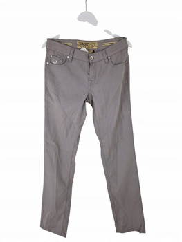 Jacob Cohën Męskie Spodnie Materiałowe Szare (Brak rozmiaru na metce)