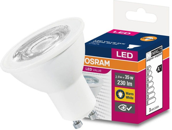 ŻARÓWKA LED GU10 2.8W = 35W 2700K 230lm OSRAM 36 ° OSRAM