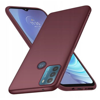 Nakładka plecki case matowy TPU do Motorola Moto G50 Burgundowa