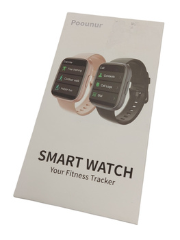 Smartwatch POOUNUR T80 1.95" TFT Bluetooth krokomierz IP68 różowy