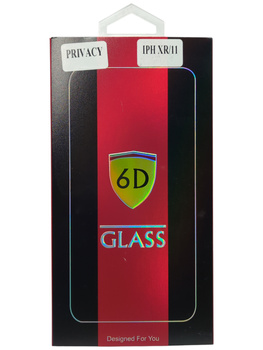 Hartowane szkło 6D Privacy Glass do iPhone XR / 11 6,1"
