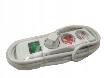 Listwa zasilająca Brennenstuhl EcoLine 3 gniazda 3 m biała