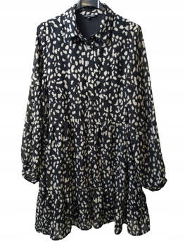 Sukienka damska TOP SECRET Rozmiar 38 Czarna w cętki