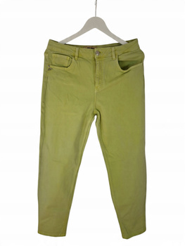 Mos Mosh Damskie Spodnie Materiałowe Limonkowe (Brak rozmiaru na metce)