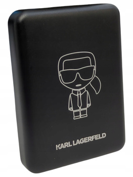 Karl Lagerfeld Powerbank indukcyjny 5W 3000mAh czarny MagSafe