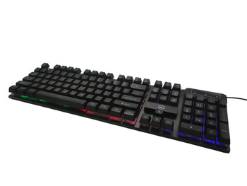 Klawiatura Yindiao K500 RGB przewodowa 104 klawisze membranowa