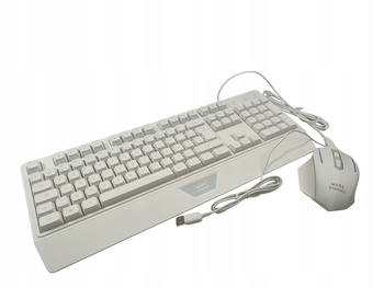 Zestaw gamingowy MARS GAMING MCP124W klawiatura mysz