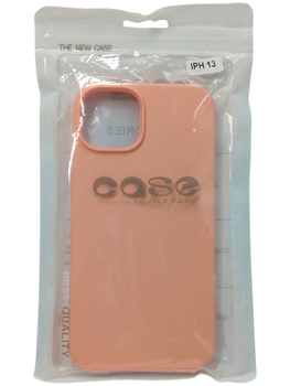 Etui Silicone+ z mikrofibrą do Apple iPhone 13 Brzoskwiniowe