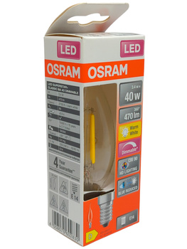 Żarówka LED OSRAM LED Superstar E14 Bent-tip Candle Filament 3,4W 927