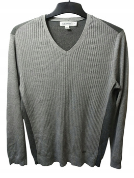 SWETER MĘSKI CALVIN KLEIN ROZMIAR M SZARY