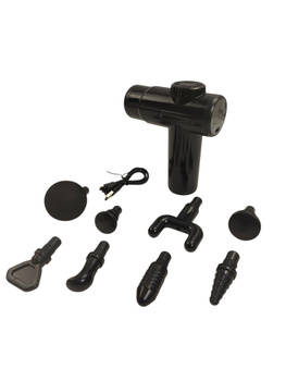 Masażer Pistolet do masażu Fascia Gun Bizcasa 99 Prędkości 8 końcówek USB-C