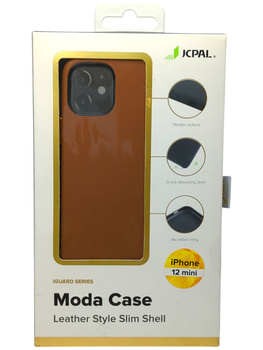Etui Plecki do iPhone 12 mini brązowe JCpal
