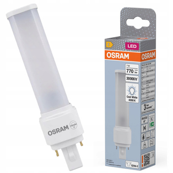 Żarówka Świetlówka LED 7W 770lm 4000K Neutralna G24d-2 DULUX OSRAM