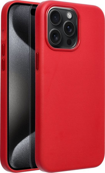 Etui MagSafe Leather Case do Apple iPhone 15 Pro Max Czerwone