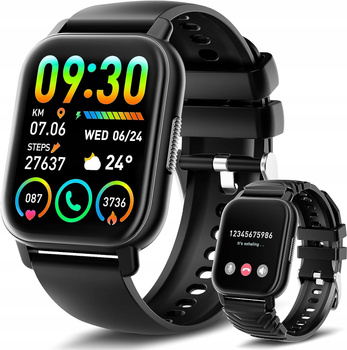 SMARTWATCH Poounur Y6 Inteligentny zegarek IP68 rozmowy fitness wiadomości