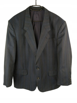 MARYNARKA MĘSKA ROZMIAR 29 GRANATOWA W PRĄŻKI