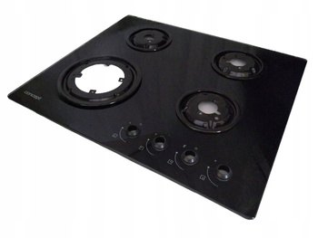 Kompletna płyta podpalnikowa szklana 60x51cm CONCEPT