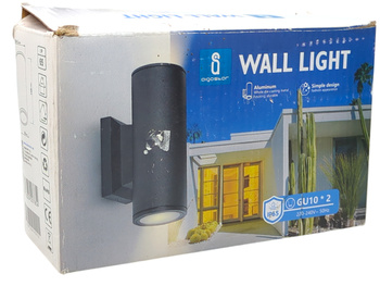 Kinkiet ogrodowy Oprawa Elewacyjna 2xGU10 czarny góra/dół IP65 Aigostar