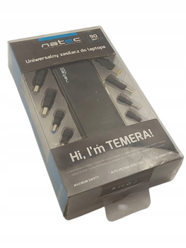 Zasilacz uniwersalny Natec TEMERA NZU-1562 90W 20V 8 końcówek LED