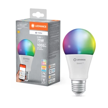 Żarówka E27 Classic A75 Multicolor 9,5W=75W 1055lm WiFi Ledvance