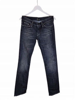 7 For All Mankind Jeansy Damskie Granatowe XS