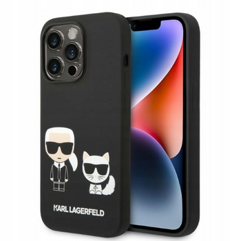 Plecki Karl Lagerfeld do Apple iPhone 14 Pro Max Silicone czarny