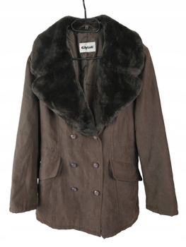 KURTKA ZIMOWA DAMSKA GITYLINE ROZMIAR 42 BRĄZOWA