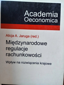 Międzynarodowe regulacje rachunkowości - Jaruga