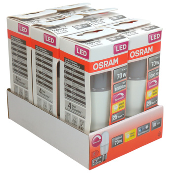 Zestaw 6 żarówek LED SUPERSTAR+ CLASSIC STICK 70 OSRAM E27 11W=70W 1000lm