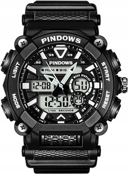 Zegarek męski sportowy PINDOWS PDS 621 Czarny