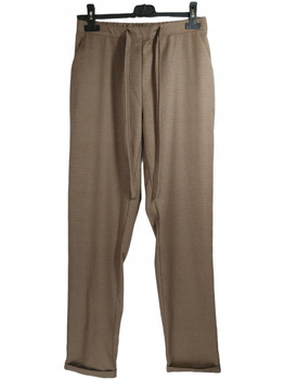 SPODNIE DAMSKIE MANGO ROZMIAR XS BRĄZOWE