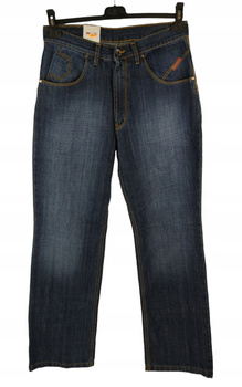 Spodnie męskie VANKEL L32 GRANATOWE