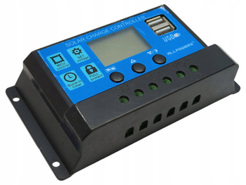 Sterownik ładowania słonecznego PWM 12/24V 20A PV do 50V