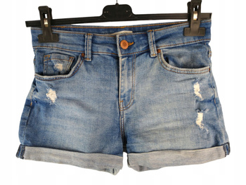 SPODENKI DAMSKIE BERSHKA ROZMIAR 32 NIEBIESKIE