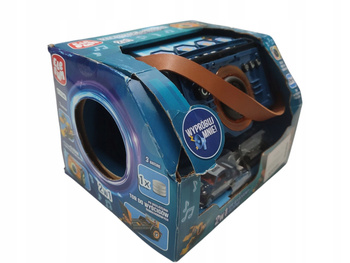 ELEFUN Tor wyścigowy i głośnik 2 w 1 NIEBIESKI BOOMBOX