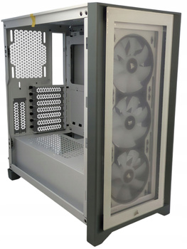 Obudowa komputerowa Corsair iCUE 4000X RGB TG Midi Tower biały